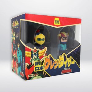 Duo actarus et  alcor plastoy porte-clés