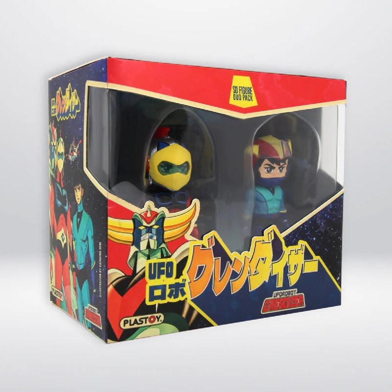 Duo actarus et alcor plastoy porte-clés