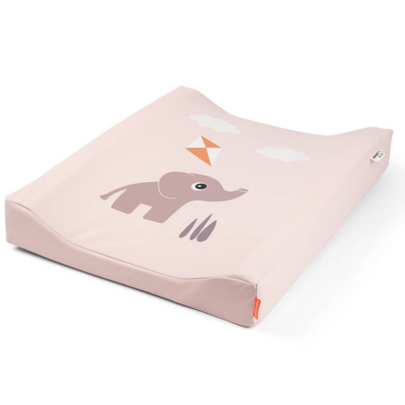 Done By Deer - Matelas à langer easy wipe playground rose