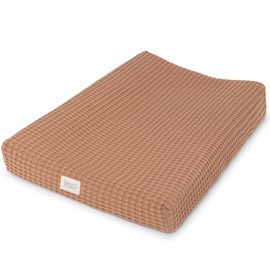 Housse de matelas à langer gofre cinnamon