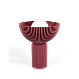 Lampe perl rouge