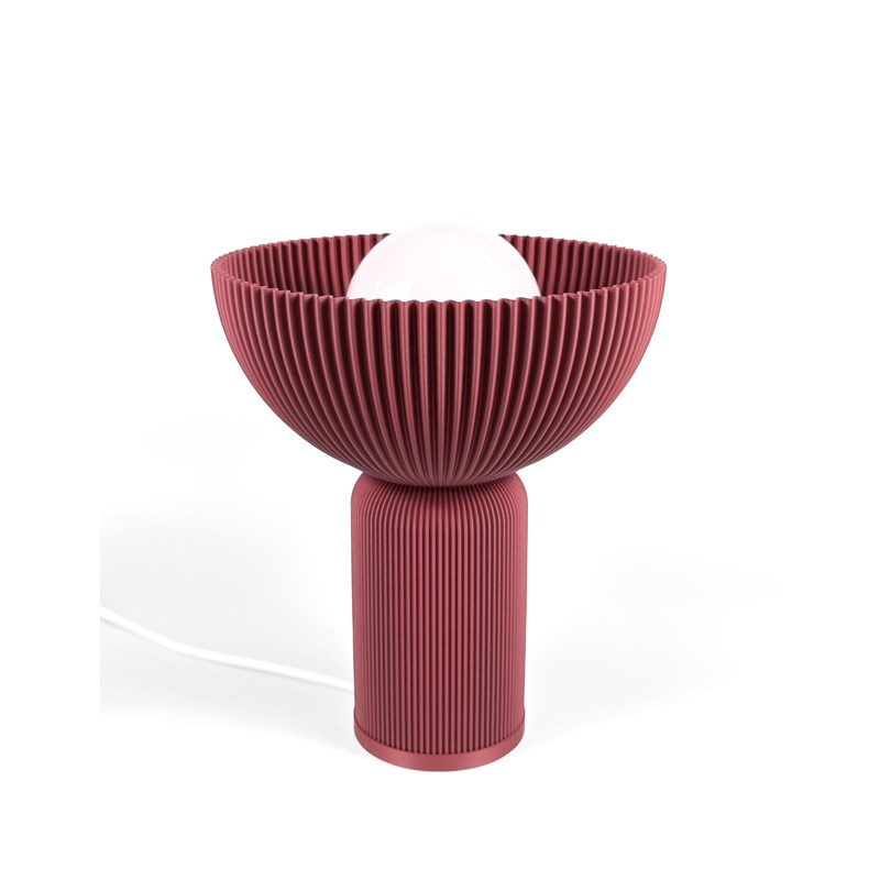 Lampe perl rouge
