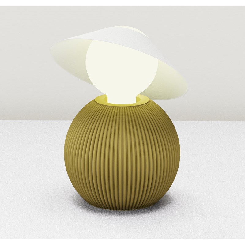 Lampe dam moutarde