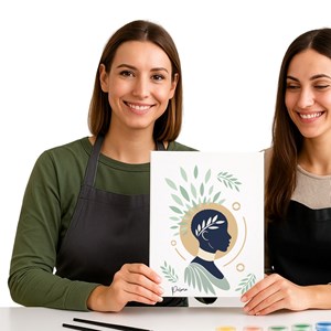 Peinture aux pochoirs facile enfants et adultes aube – cadeau créatif original