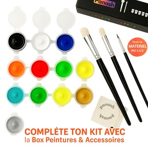 Peinture aux pochoirs facile enfants et adultes crépuscule – cadeau créatif diy