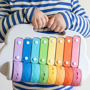 Xylophone à rouleaux arc-en-ciel
