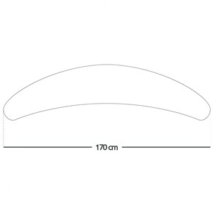 Housse pour coussin de grossesse Gris et blanc