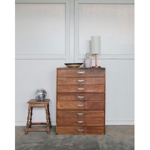 Grand meuble de métier en bois n°183