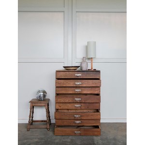 Grand meuble de métier en bois n°183