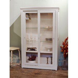 Bibliothèque vitrée en bois n°96