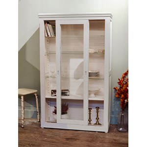 Bibliothèque vitrée en bois n°96