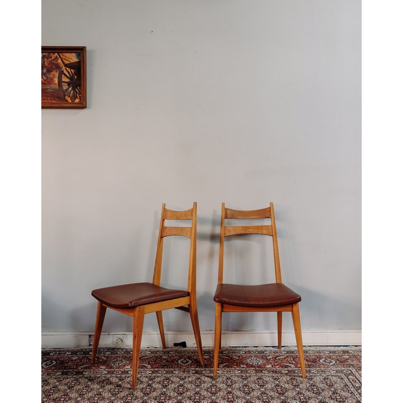Debongout - Paire de chaises scandinaves n°1104