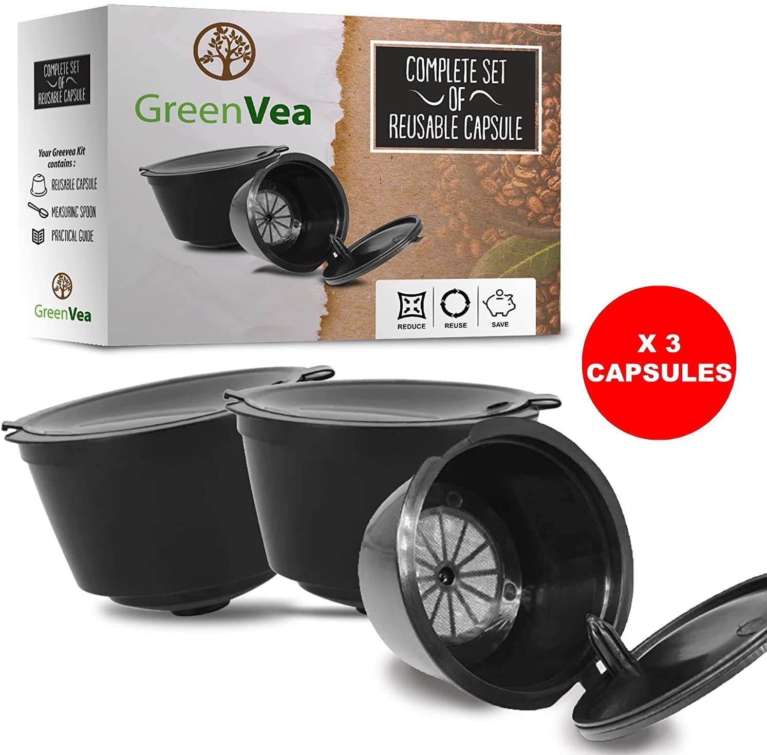 Dolce Gusto Set 3 Capsules Rechargeables