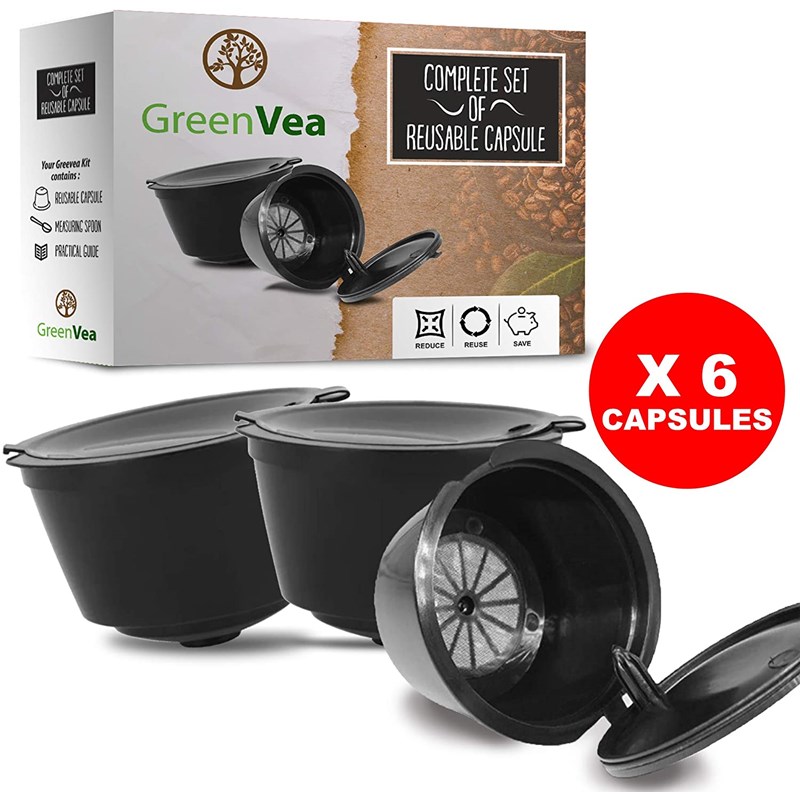 Greenvea - Capsules réutilisables dolce gusto x6