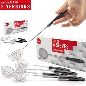 Ranji - lot de 4 épuisettes pour fondue