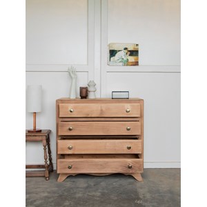 Grande commode en bois clair n°177