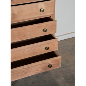 Grande commode en bois clair n°177