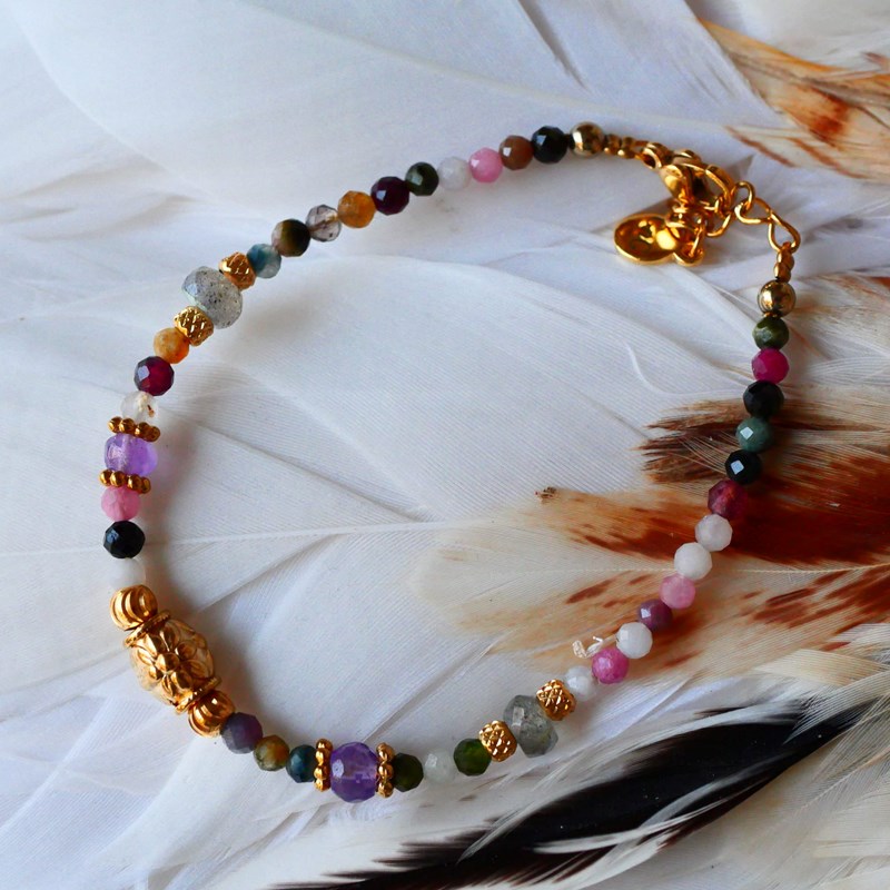 Bracelet dharma yantra - talisman pierres naturelles