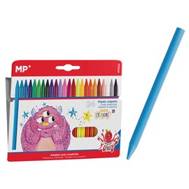 Cire plastique couleurs kids 24 uds.