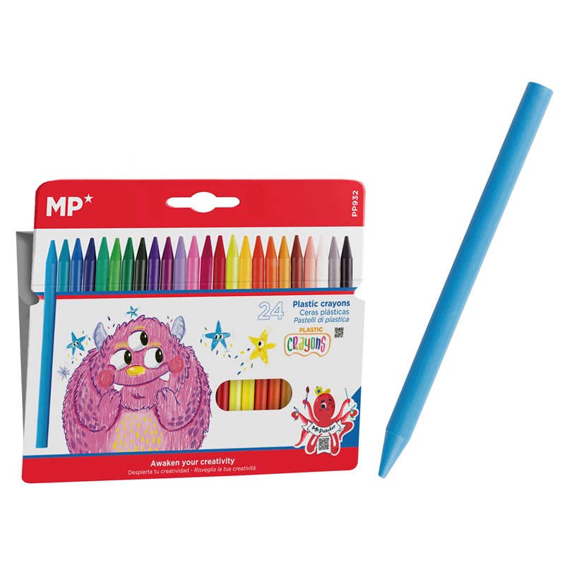 Cire plastique couleurs kids 24 uds.