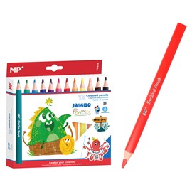 Crayons de couleur triangulaires jumbo 12 uds.