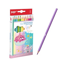 Crayons de couleur pastel 12 uds.