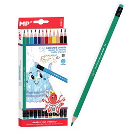 Crayons de couleur gommables 12 pièces.