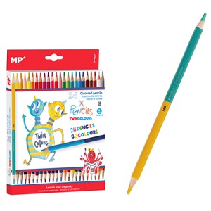 Crayons de couleur bicolor 24 uds.
