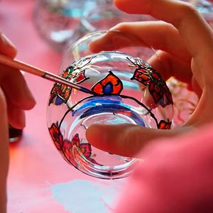 Pack 6 uds. Pinture céramique et cristal 45 ml couleur bleue