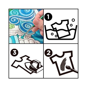 Pack 6 uds. Pinture textile or métalique 45 ml