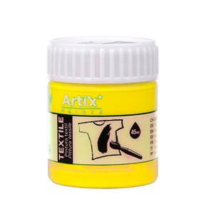 Pack 6 uds. Peau textile jaune néon 45 ml