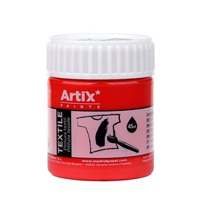 Pack de 6 uds. Peau textile rouge 45 ml