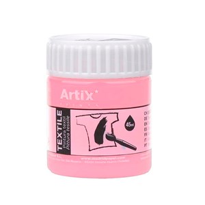 Pack 6 uds. Peinture textile rose pale 45 ml
