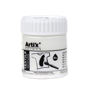 Pack de 6 uds. Pinture textile blanc 45 ml