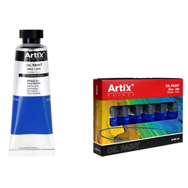 Pack 6 uds. Peinture à l'huile expert 50 ml bleu marin