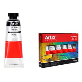 Pack 6 uds. Pinture à l'huile expert 50 ml bermellón