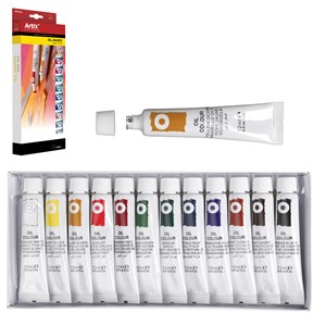 Peinture à huile 12 tubes