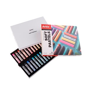 Peinture pastel rond 24 couleurs