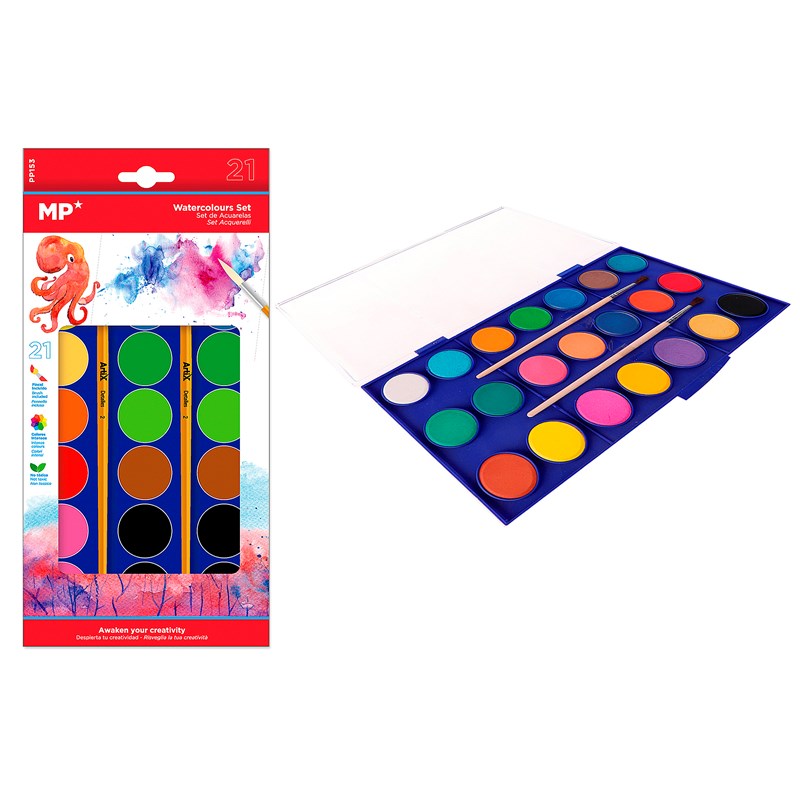 Peinture aquarelle 21 couleurs