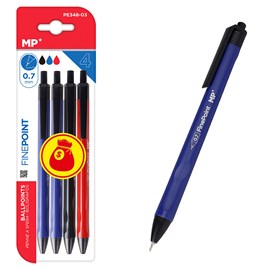 Ensemble de 4 stylos encre huile 0,7 mm