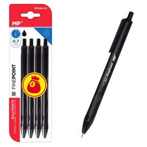 Ensemble de 4 spectre bic à encre huile 0.7 mm noir