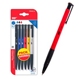 Set de stylos easy grip 0.7 mm 6 uds.