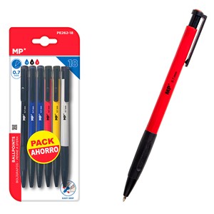 Set de stylos easy grip 0.7 mm 18 uds.