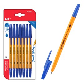 Ensemble de stylos bleus souples embout 1,0 mm 7 uds.