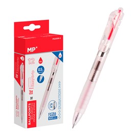 Pack 12 bic bille encre gel point 0.5 mm rouge