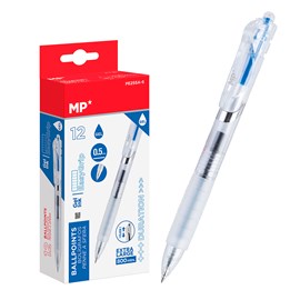 Pack 12 bic mini  encre gel point 0.5 mm bleu