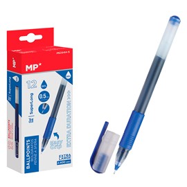 Pack 12 billets encre gel point 0.5 mm bleu