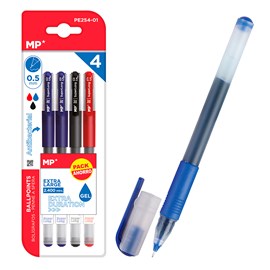 Ensemble de stylos à encre gel pointe 0,5 mm 4 unités.