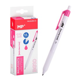Pack 12 bic moins 1.0 mm rose