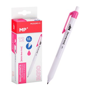 Pack 12 bic moins 1.0 mm rose
